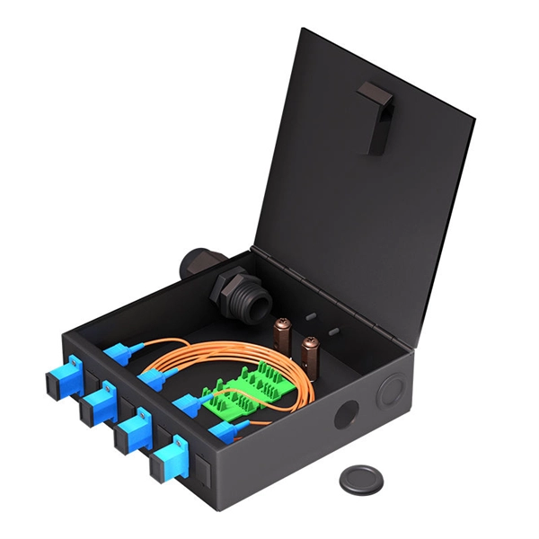 How far apart should the fiber optic patch panel and the switch be 