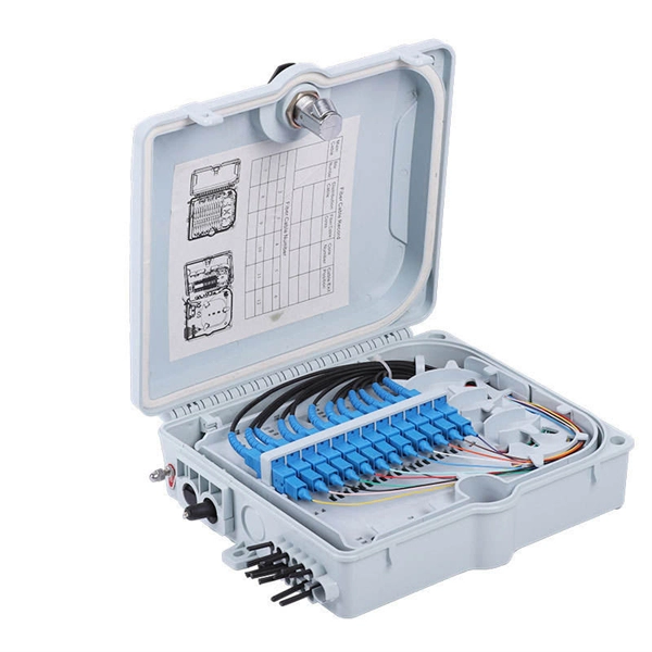 Fiber Optic Cable Connection to Network