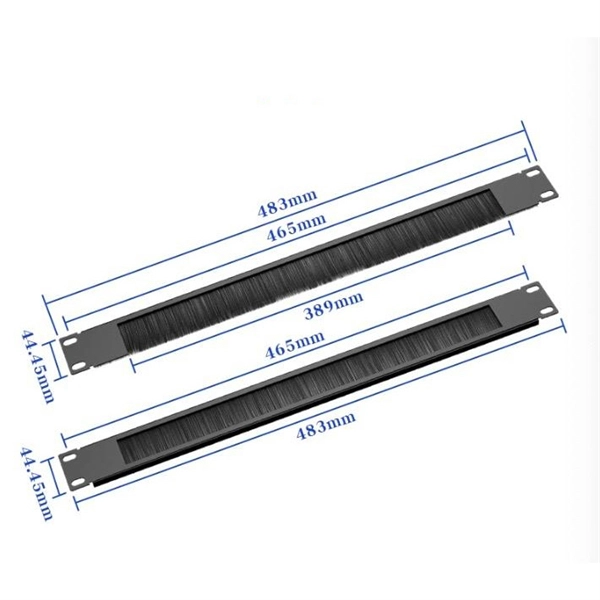 Dual network port panel with fiber optic port