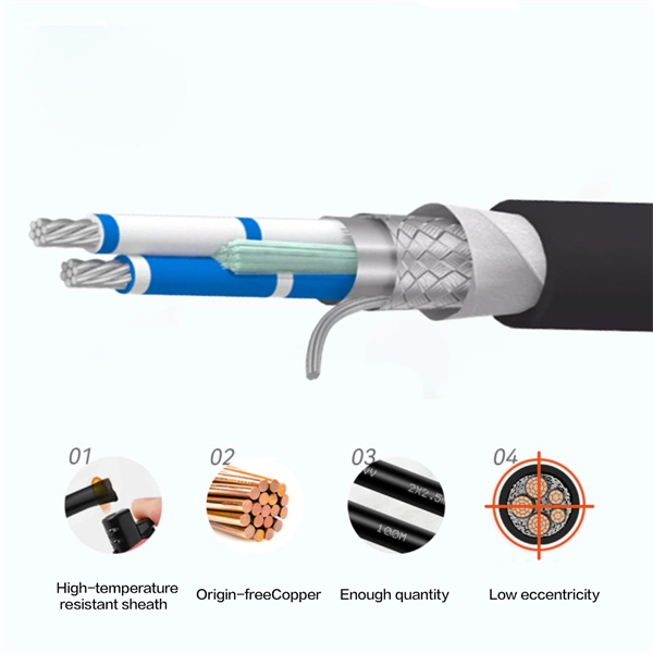 Attenuation of 16-core optical cable