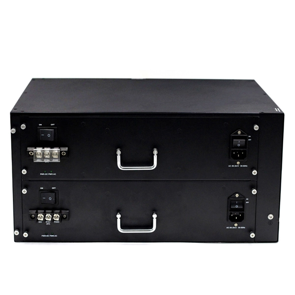 Fiber optic distribution frames have fiber optic links